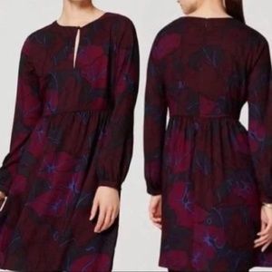 Key-hole Silk Dress